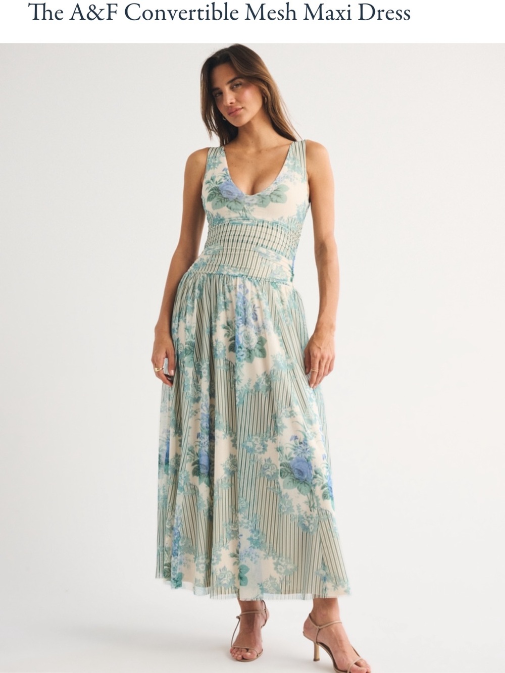 The A&F Convertible Mesh
Maxi Dress